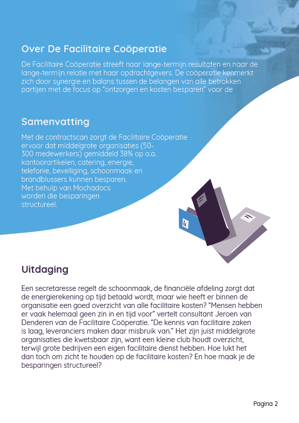 Mochadocs - Contract Management - Case Study - Facilitaire Coöperatie - Page 2