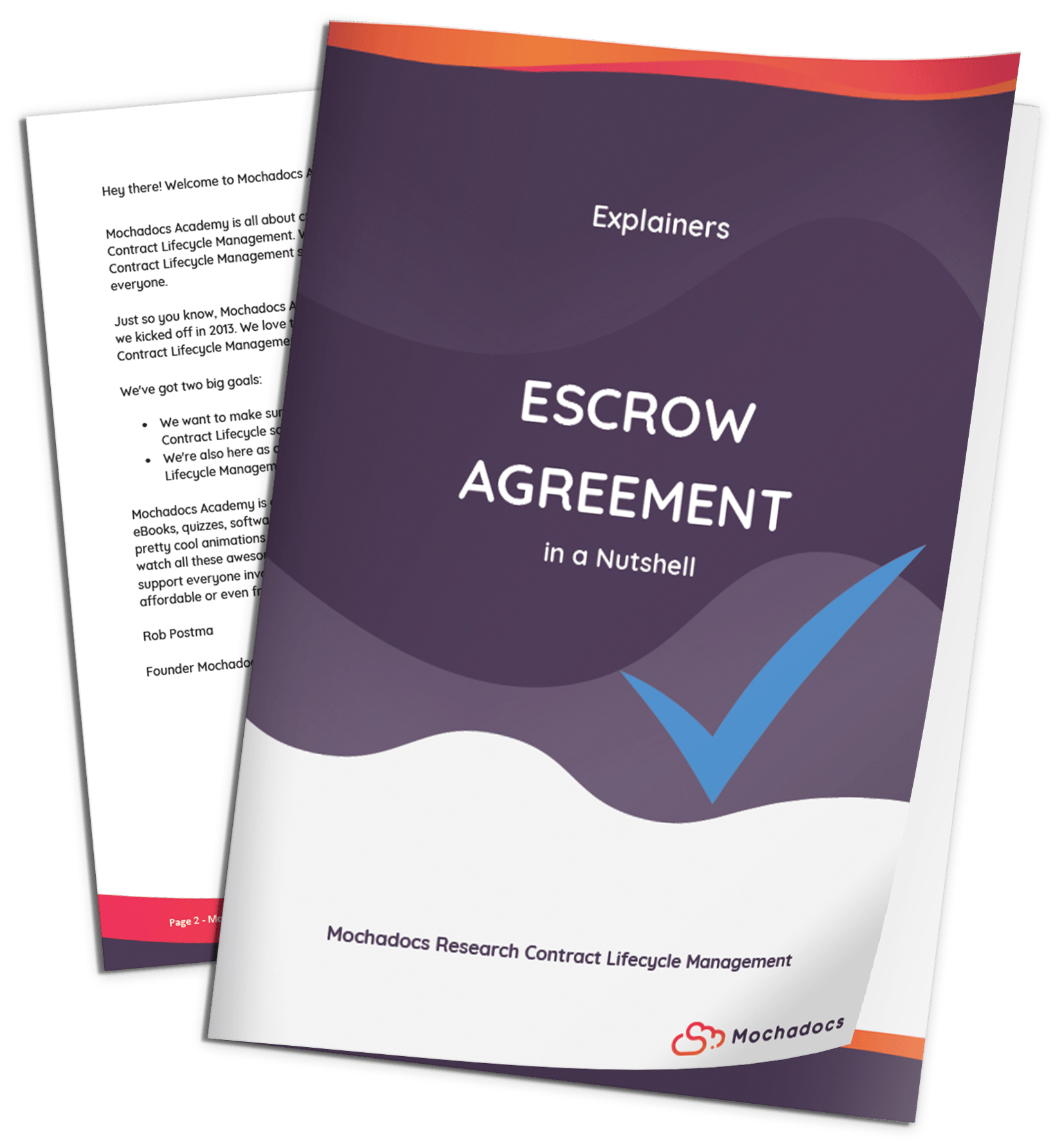 Explainer eBook 3D  Contract Lifecycle Management - Escrow Agreement