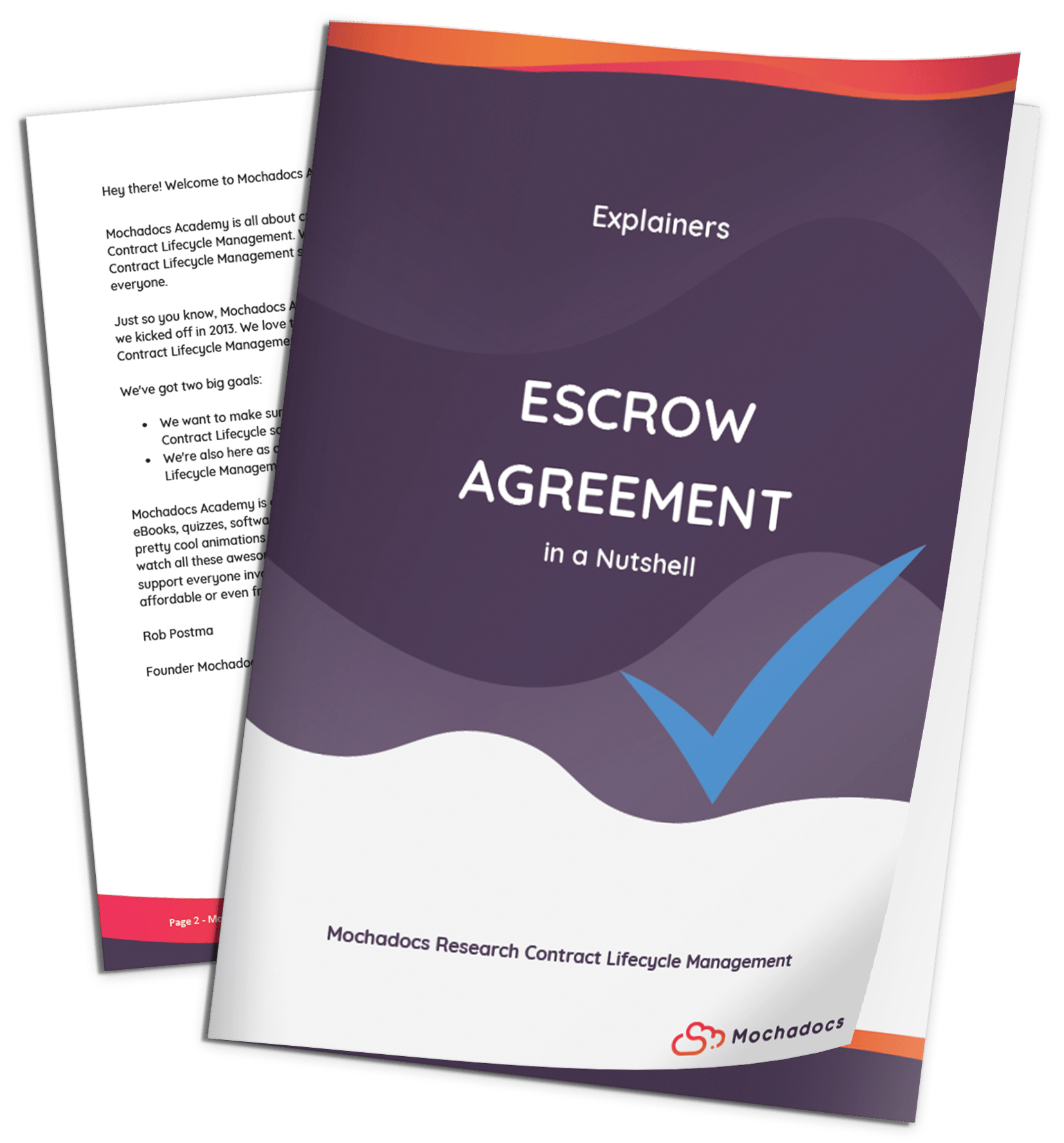 Explainer eBook 3D Contract Lifecycle Management - Escrow Agreement