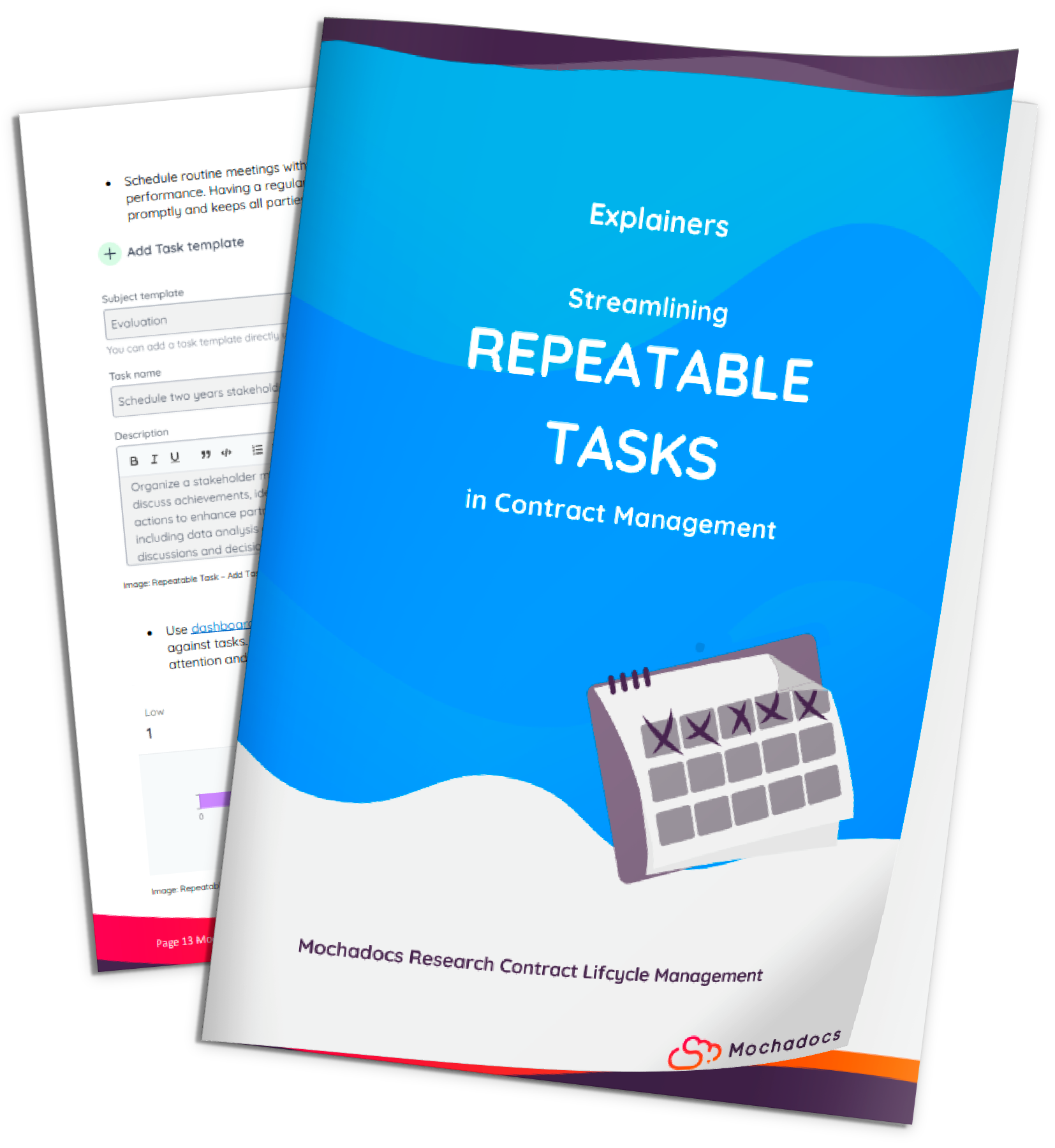 Explainer eBook 3D - Streamlining Repeatable Tasks in Contract Management