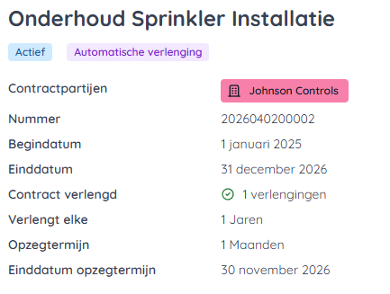 Oorspronkelijke metadata contract