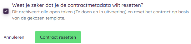 Wijzigingen voor contract metada resetten accepteren