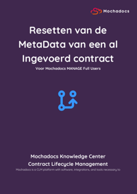 Cover resetten van de metada van je ingevoerd contract