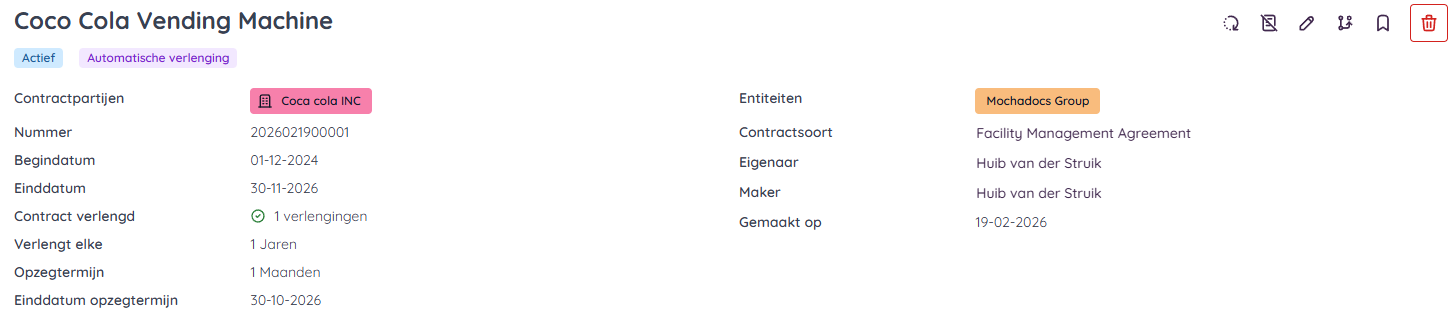 Ga eerst naar je contract