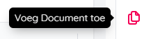Icoontje Voeg document toe