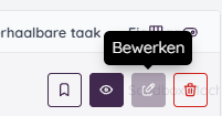 Taak niet kunnen bewerken