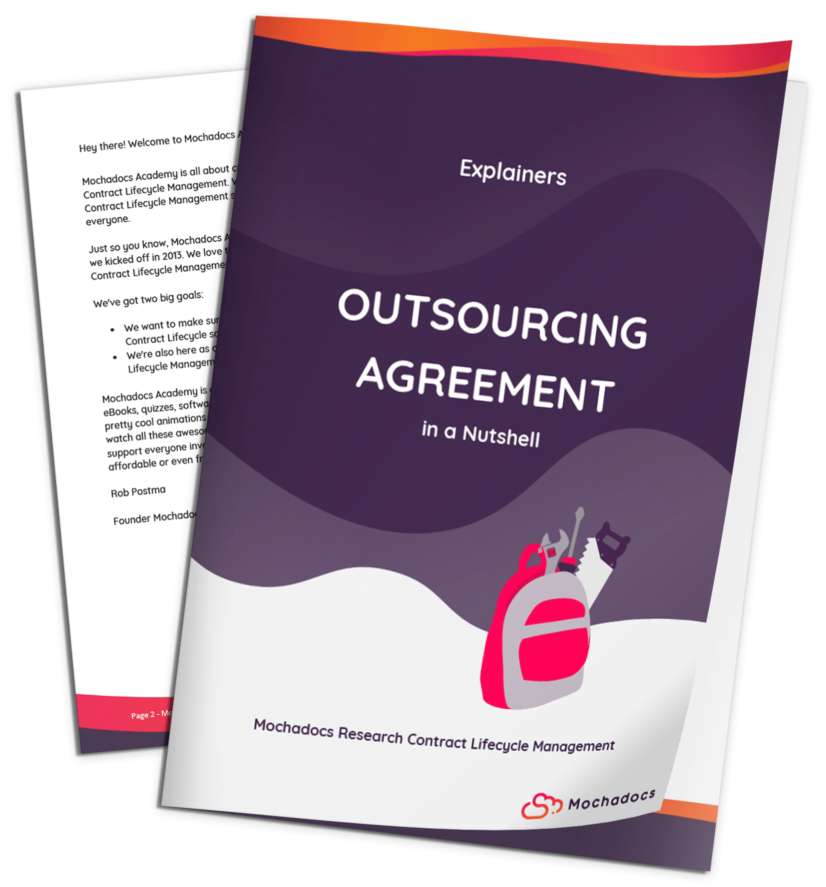 Explainer eBook 3D - Outsourcing Agreement