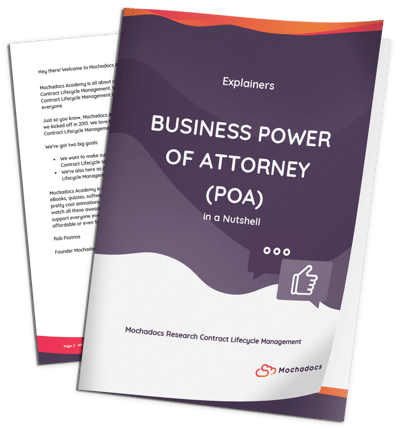 Explainer eBook Power of Attorney (POA) (Business - Commercial) | Mochadocs