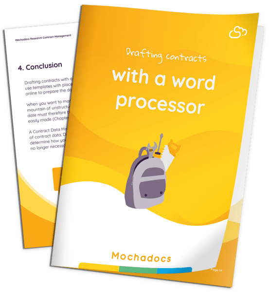 Drafting contracts with a word processor