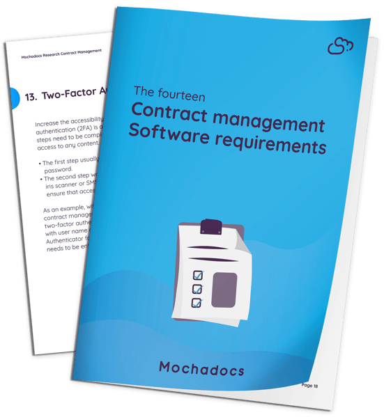 Mock-up The fourteen contract managagement software requirements_