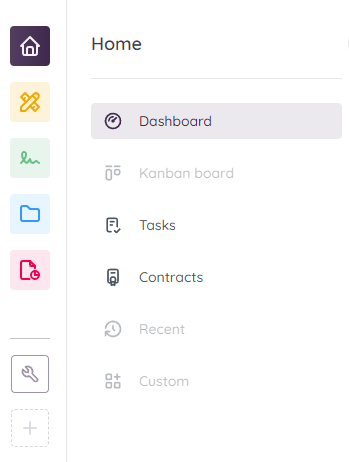 Select Dashboard in your Home | Mochadocs