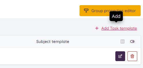 Add the Task Template