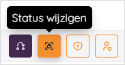 Status wijzigen button