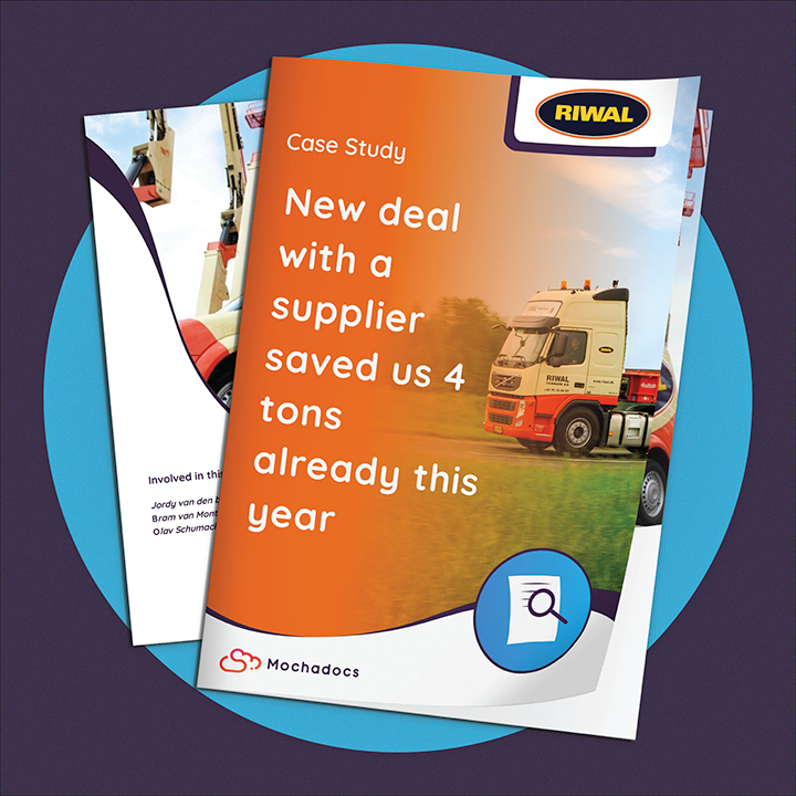 Mochadocs - Contract Management - Case Study - RIWAL - New deal with a supplier saved us 4 tons already this year