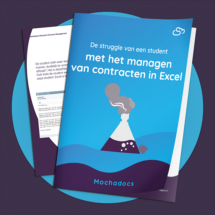 Mochadocs - Contract Management - eBook - De struggle van een student met het managen van contracten in Excel