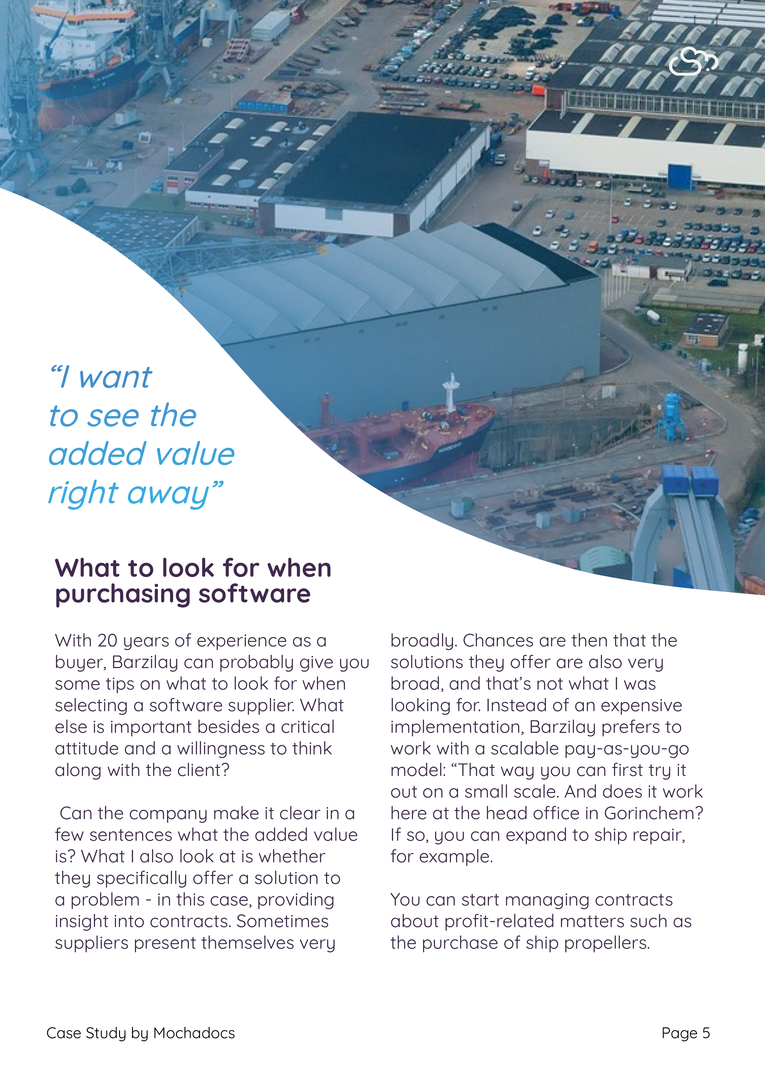 Mochadocs - Contract Management - Case Study - Damen Shipyards - Page 5