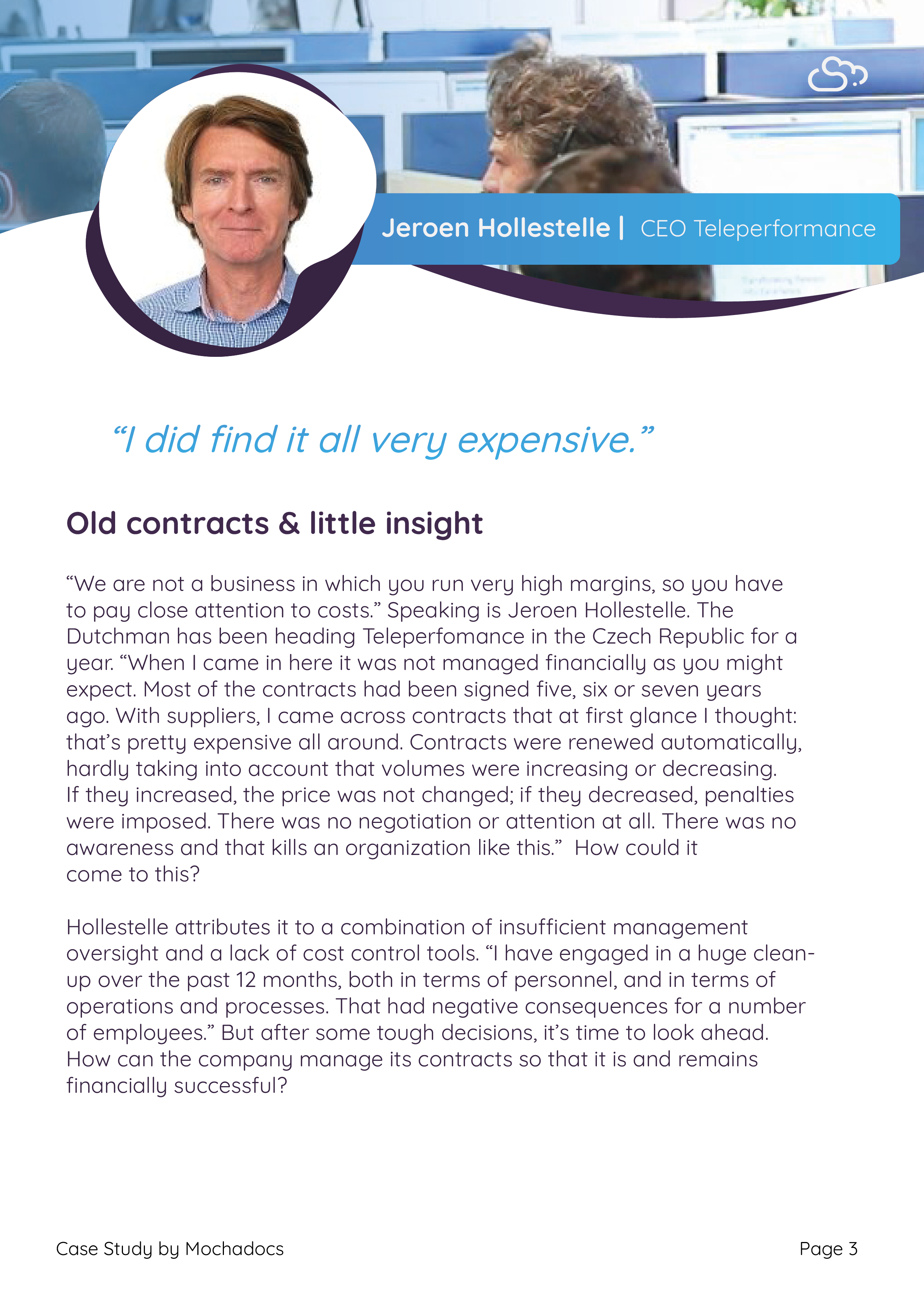 Mochadocs - Contract Management - Case Study - Teleperformance - Page 3