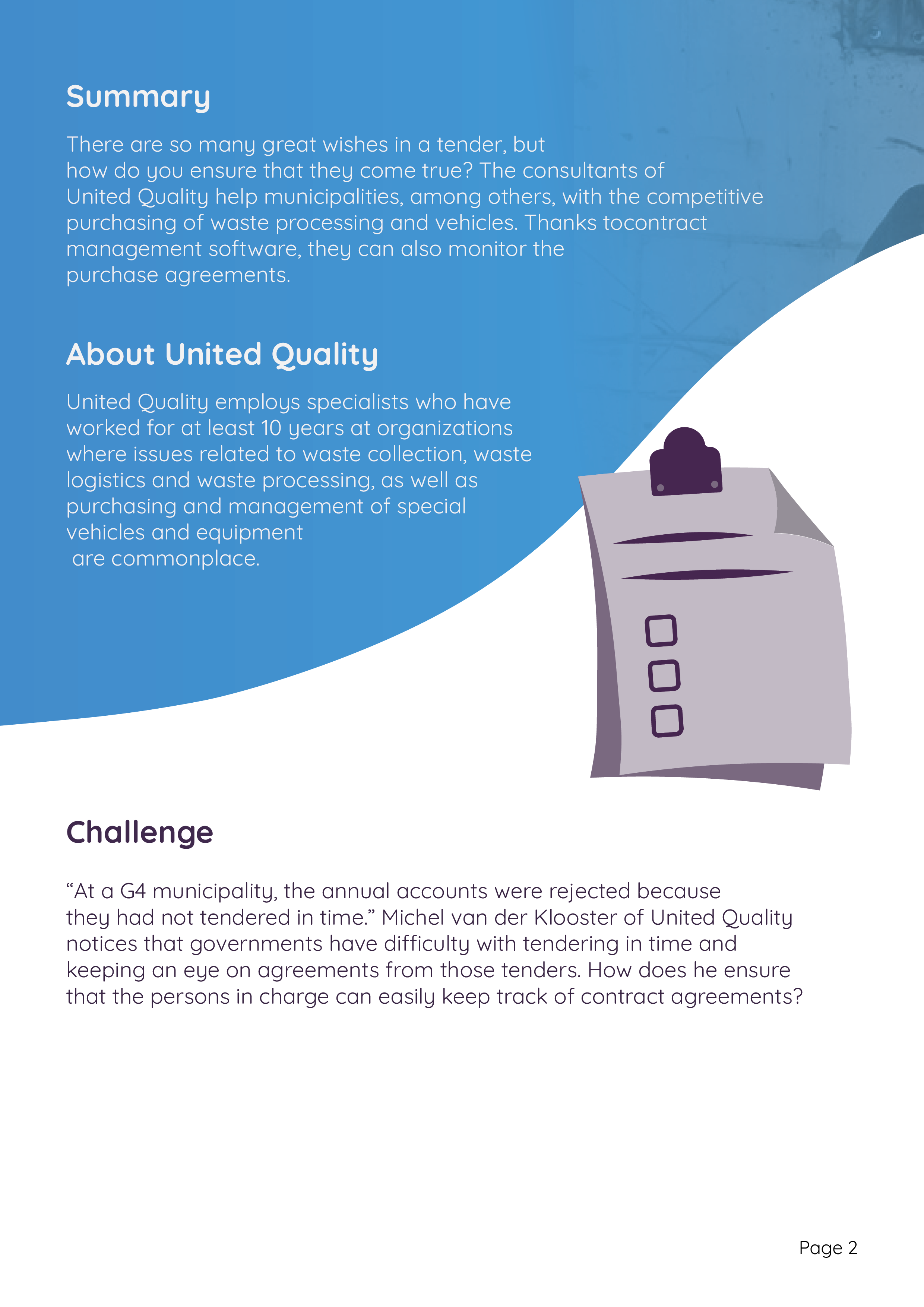 Mochadocs - Contract Management - Case Study - United Quality - Page 2