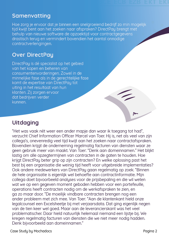 Mochadocs - Contract Management - Case Study - DirectPay - Page 2