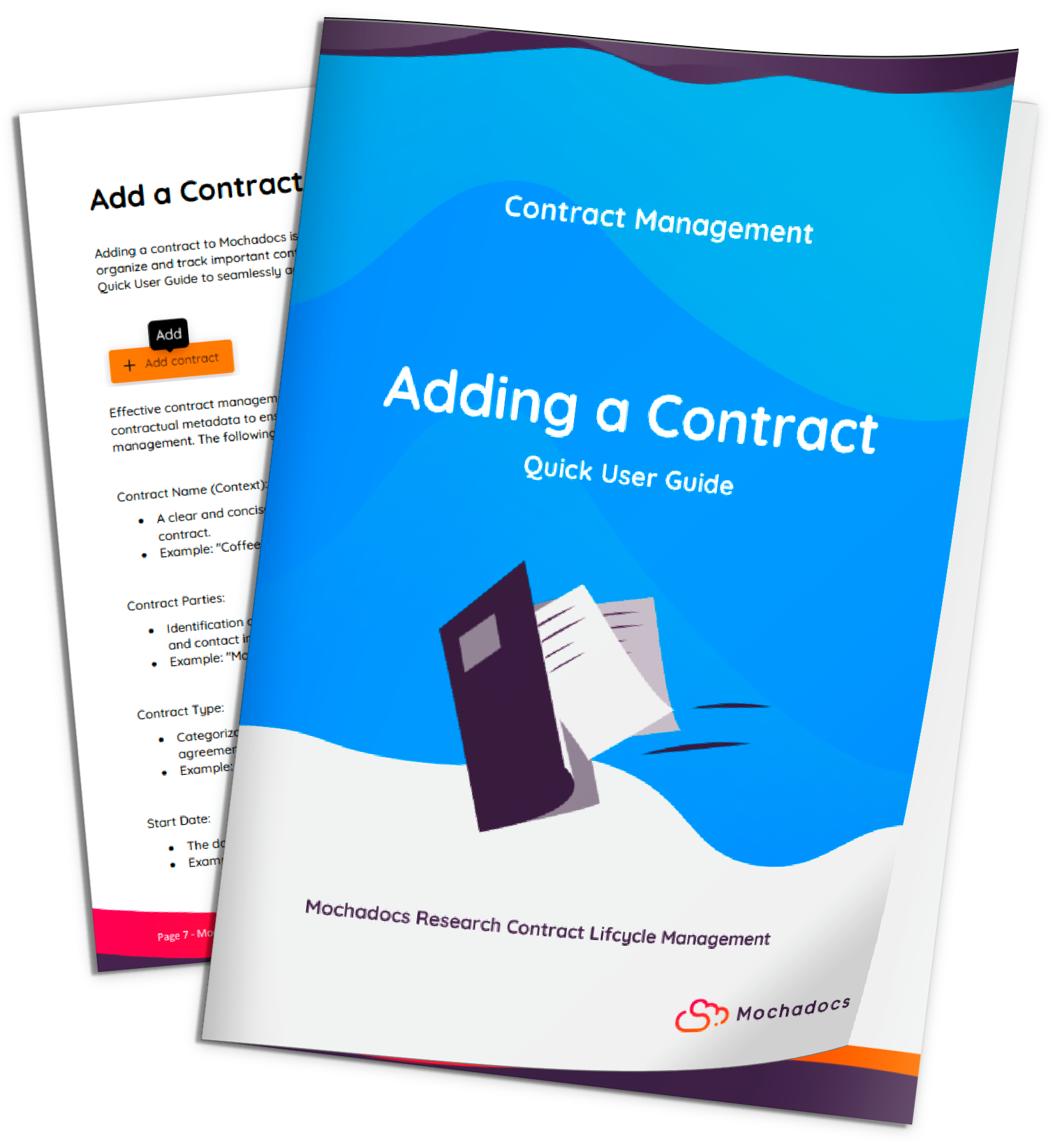 Quick User Guide - Contract Management - Adding a Contract | Mochadocs