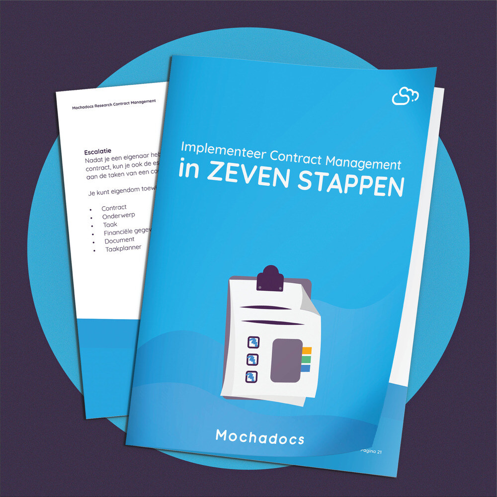 De 7 stappen van de contract management implementatie. Het implementeren van je contracten is kinderlijk eenvoudig en ook tijdrovend.