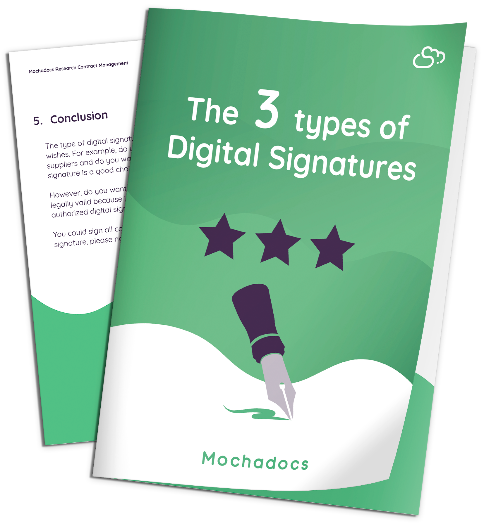 Mochadocs - Contract Signing - eBook - De 3 typene Digitale Signaturer