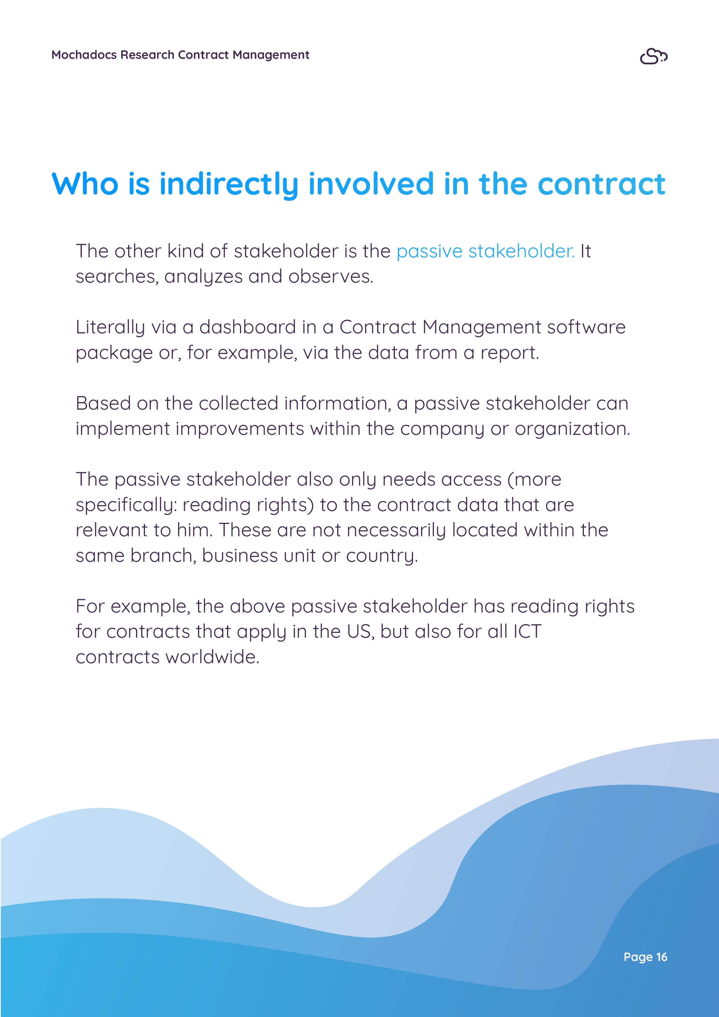  Who is indirectly involved in the contract